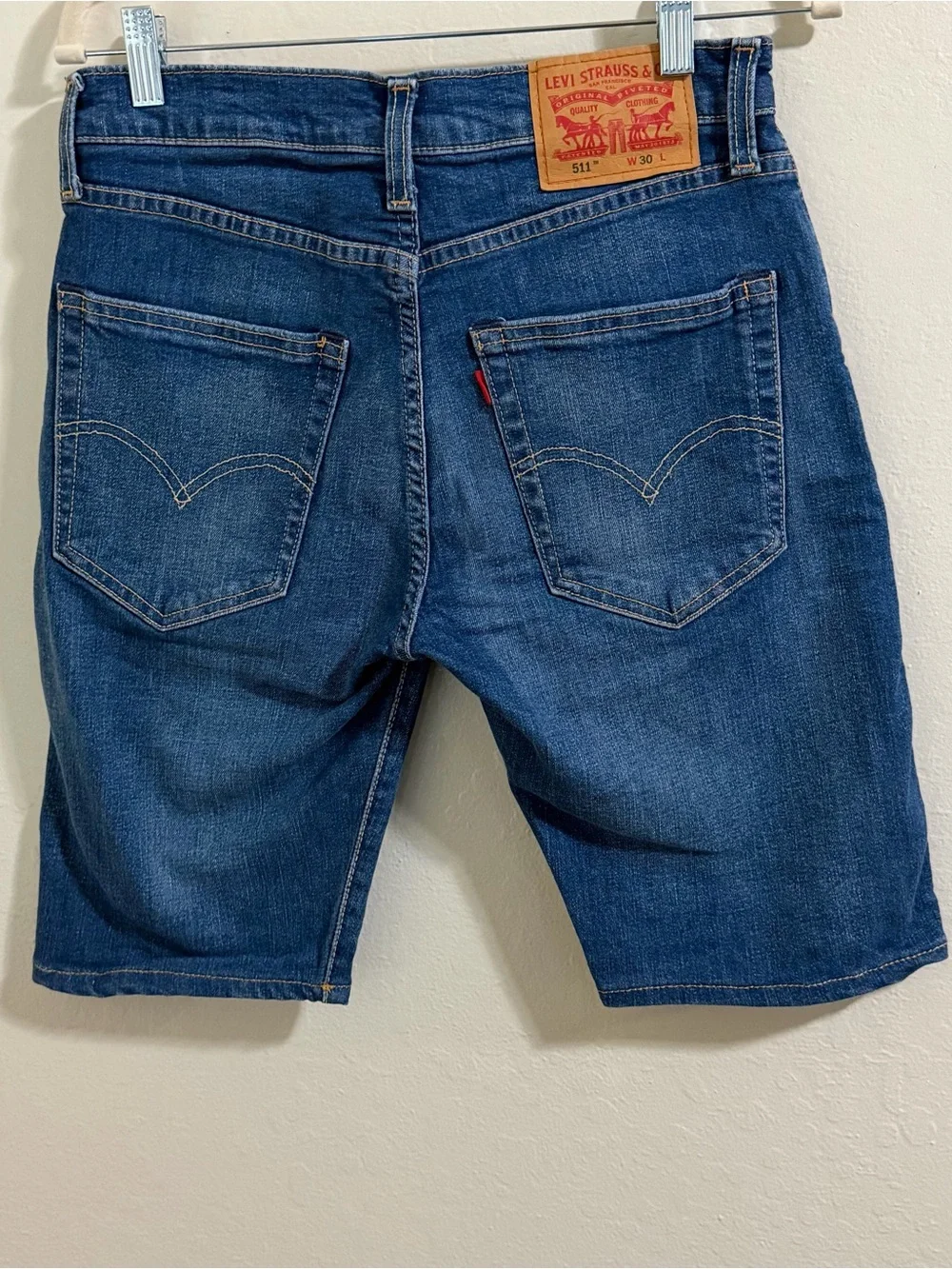 Levi's 511  PREMIUM Slim Fit Denim Shorts Blue Men Size 30 Jean Jorts unisex